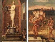 BELLINI, Giovanni, Four Allegories: Prudence and Falsehood